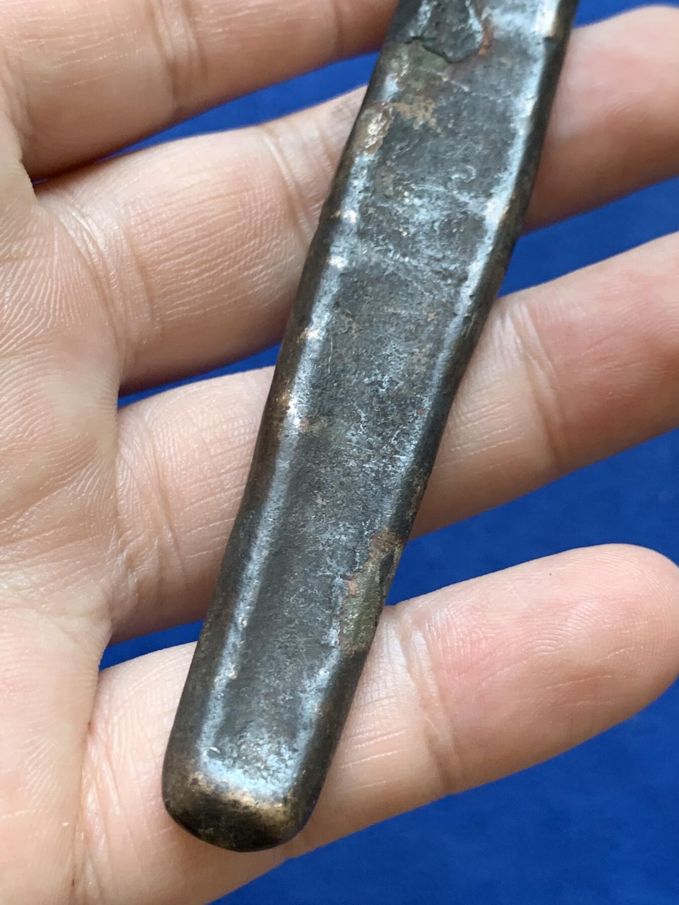 《竞宝斋》第288场-周六， 周日，周一 3场连拍 （全场包邮） 泰国 暹罗国 素可泰王朝 大型虎舌铜条 元末明初 400年历史 重量74.4克