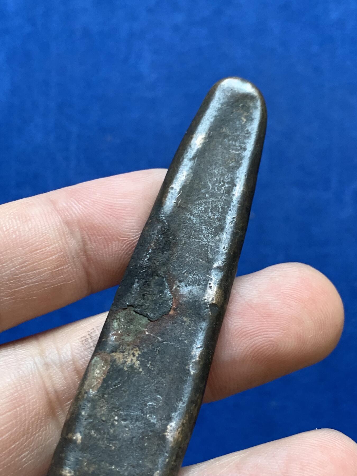 《竞宝斋》第288场-周六， 周日，周一 3场连拍 （全场包邮） 泰国 暹罗国 素可泰王朝 大型虎舌铜条 元末明初 400年历史 重量74.4克