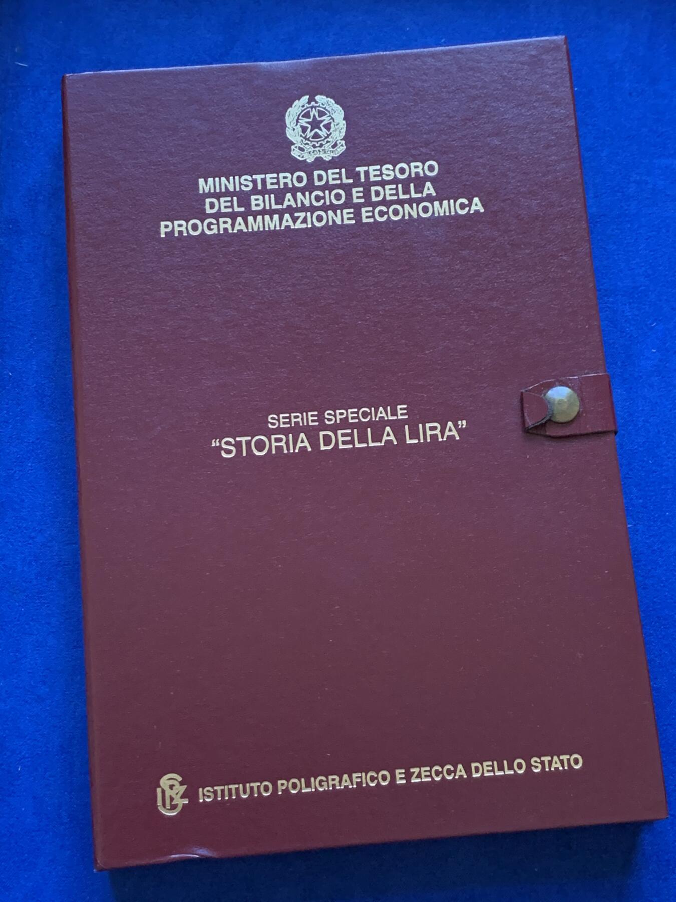 《竞宝斋》第288场-周六， 周日，周一 3场连拍 （全场包邮） 意大利6枚装纪念套币 1999年1里拉两枚+2000年1里拉两枚+2001年1里拉两枚 跨世纪 全品盒证全