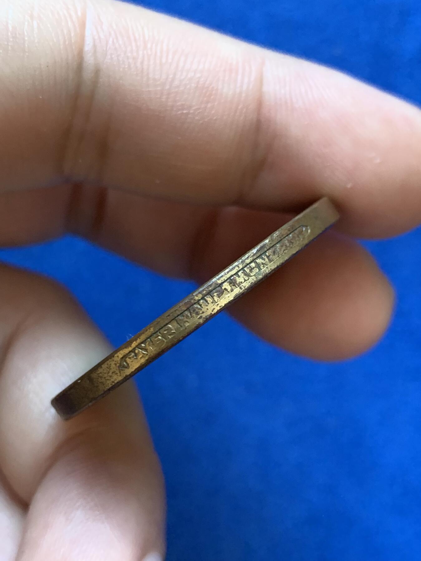 《竞宝斋》第288场-周六， 周日，周一 3场连拍 （全场包邮） 德国 1933 帝国锁链鹰铜章 BAYER边铭 背面锁链鹰，小胡子章牌中的热门品种 21.1克 36.1mm 细节见图