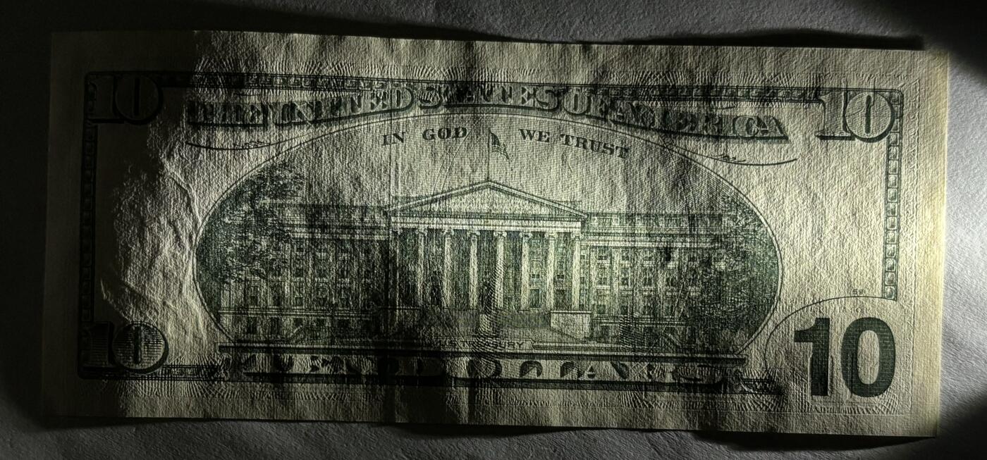 Chase Auction 第30期 - - 外钞、民国钞和人民币混合场！ 2001年 10美元 联邦储备券 大头版 豹子尾号222