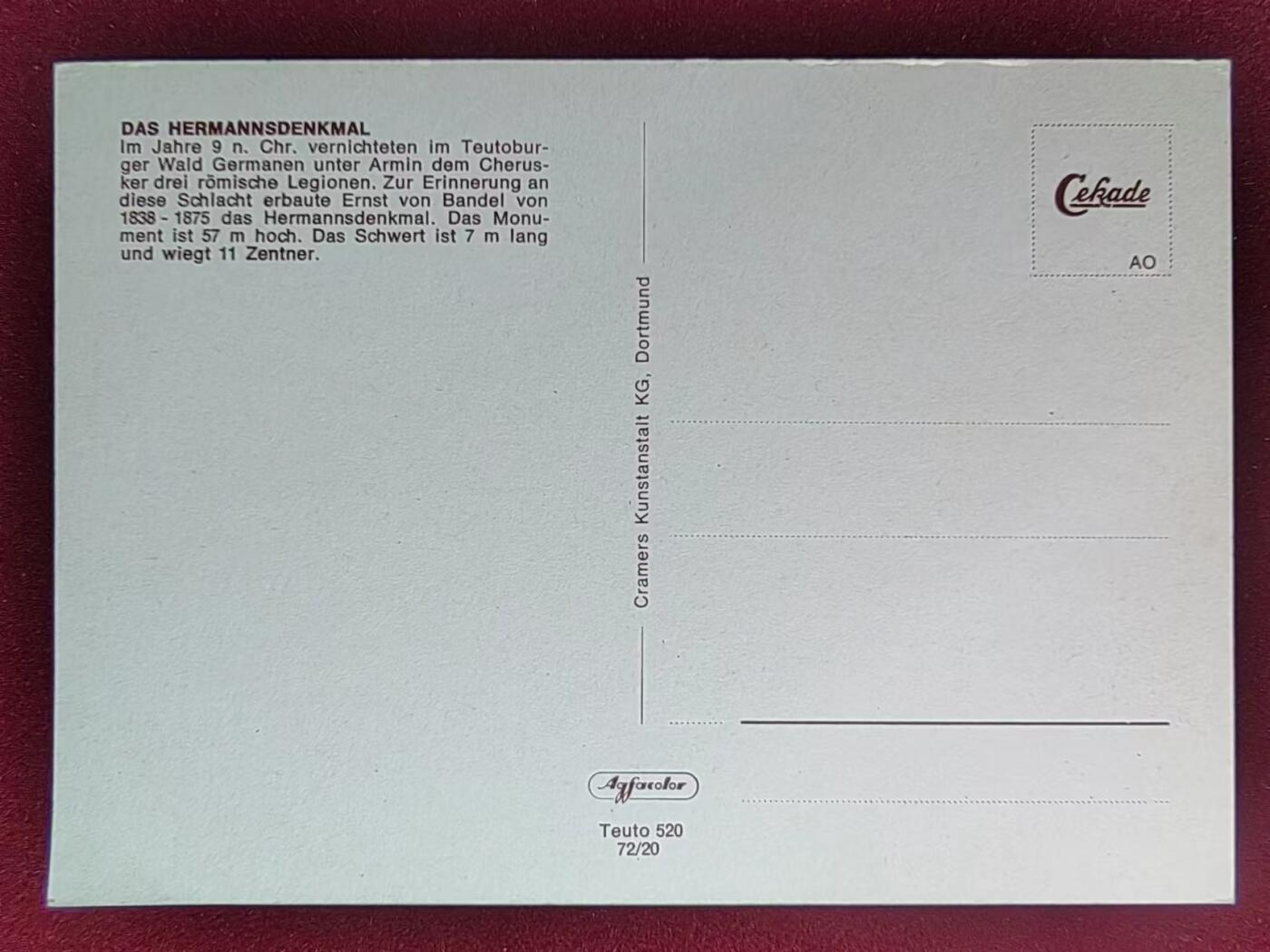 联合阁邮币社™ ——“多国明信片专场” 日耳曼人领导下摧毁了三个罗马军团