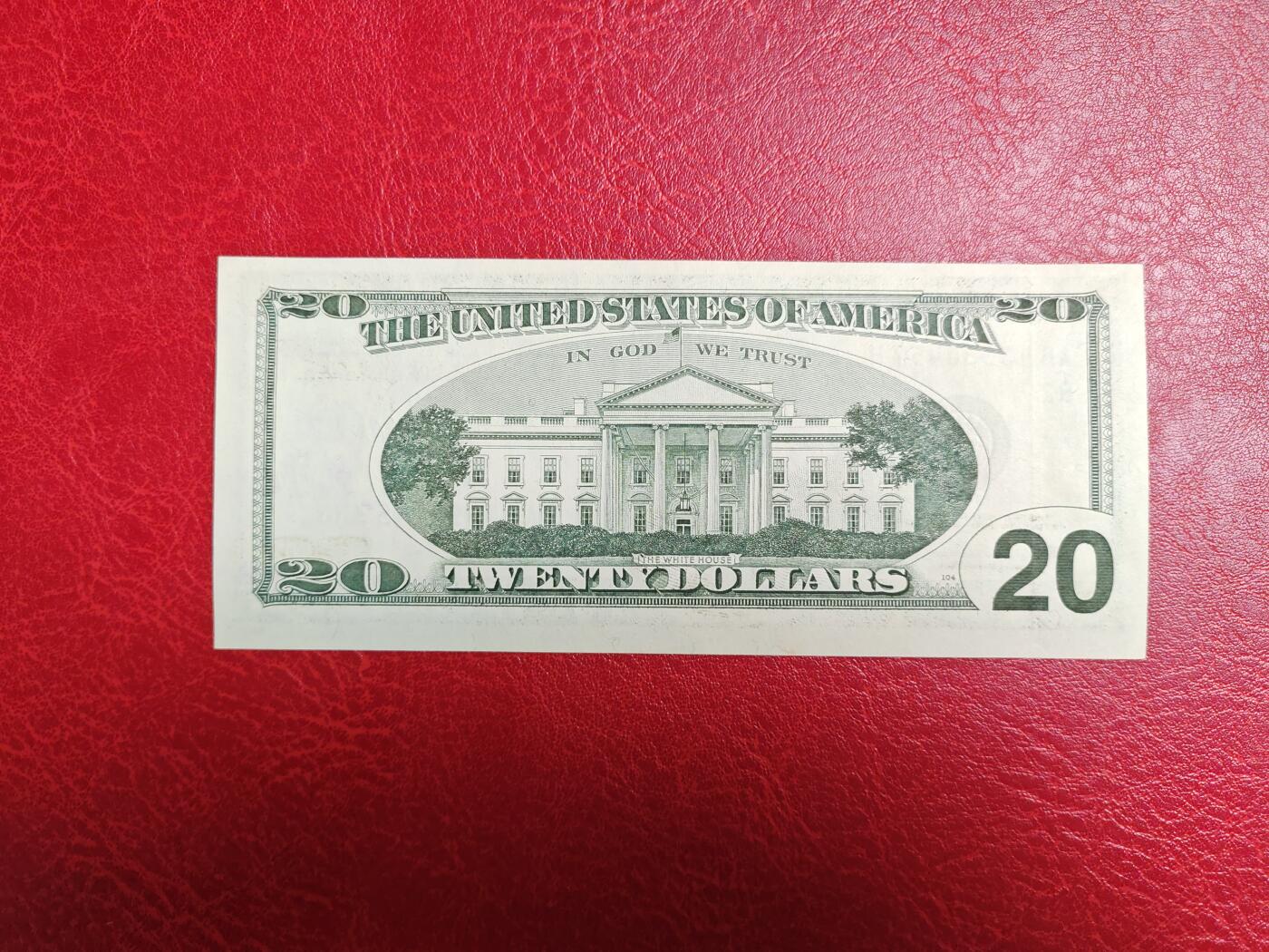美国纸币 1996年首发 黑白大头版 20美元 全新UNC 美国纸币 1996年首发 黑白大头版 20美元 全新UNC