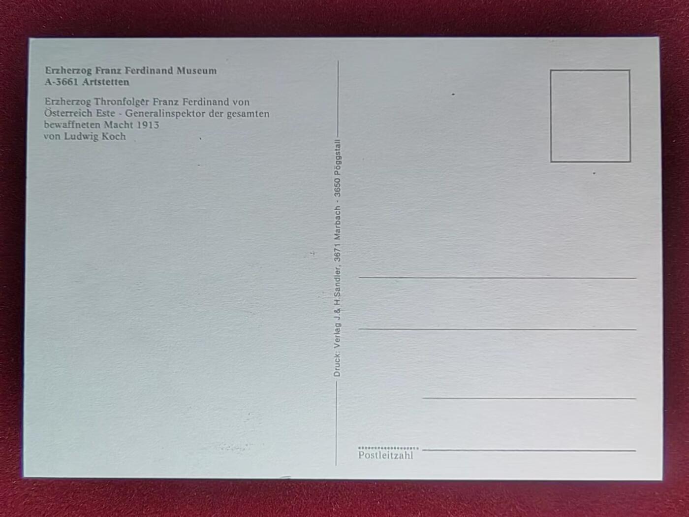 联合阁邮币社™ ——“多国明信片专场” 奥地利爱沙尼亚总督察1913年