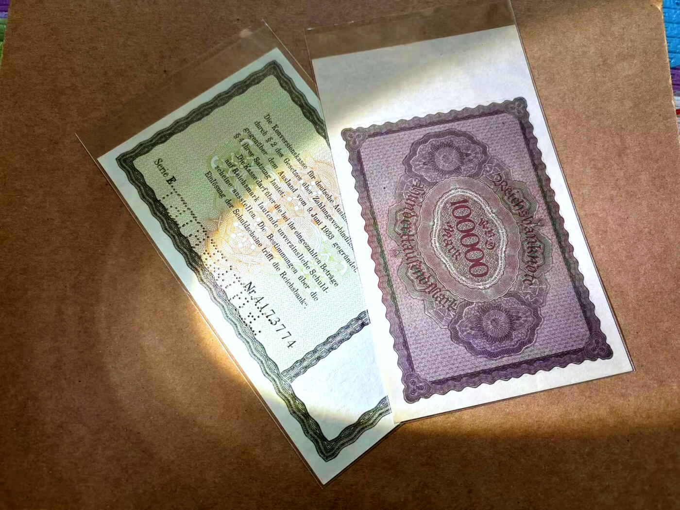 【Blue Auction】✨世界纸币精拍第502期【精】 【一组2张】德国 早期5-10万马克一组 UNC/UNC-