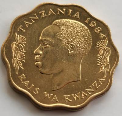  外国彩色币圣马力诺梵蒂冈币20240710场次（中拍皆有赠品），每周两拍，可寄存，周日统一发货 - 坦桑尼亚1984年斑马10分