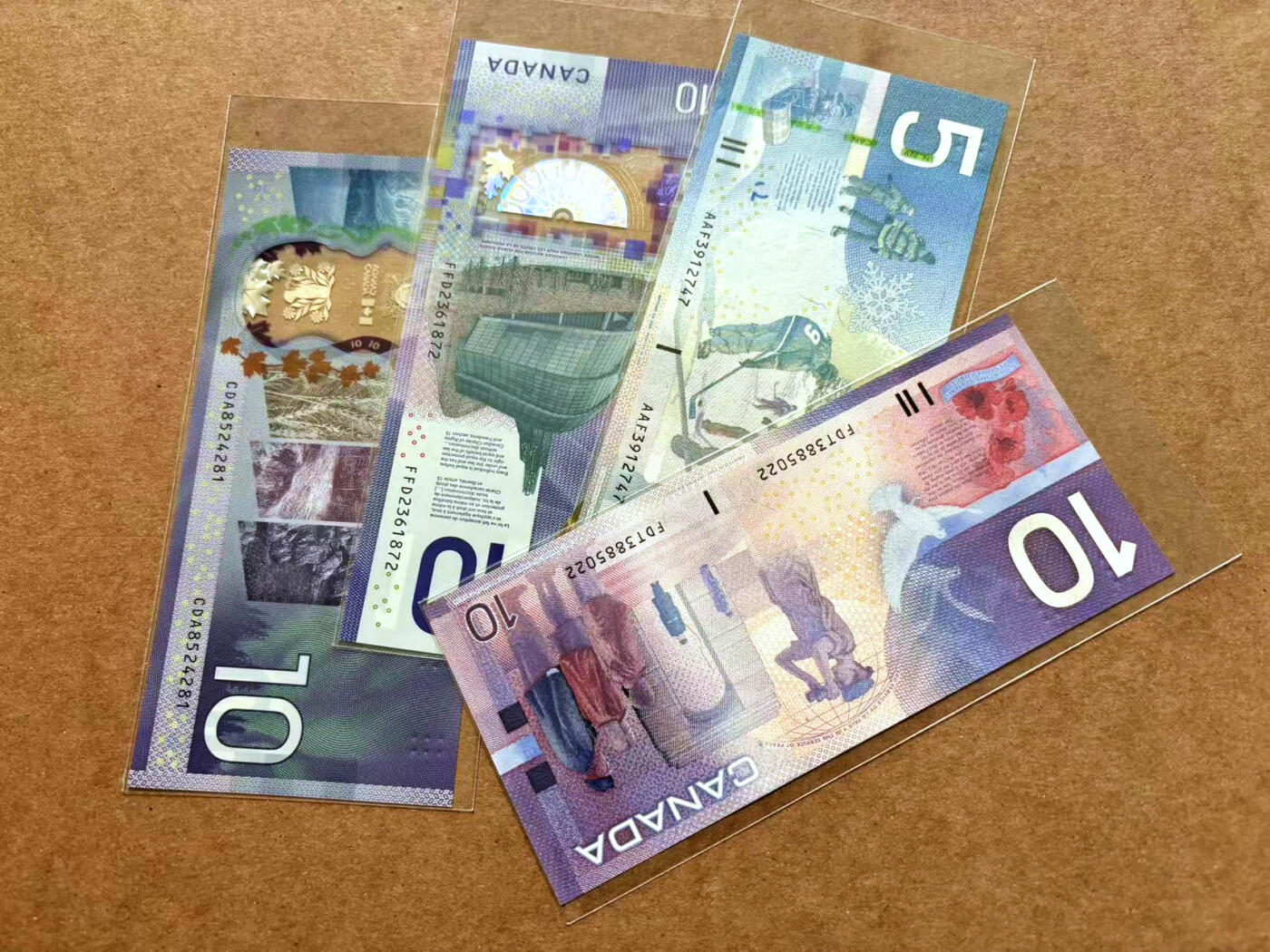 【Blue Auction】✨世界纸币精拍第502期【精】 【一组4张含无47】加拿大5-10元 全新UNC