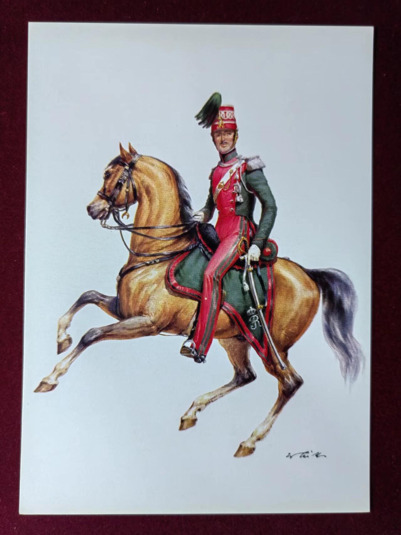 联合阁邮币社™ ——“多国明信片专场” 那不勒斯王国约1852年 仪仗队