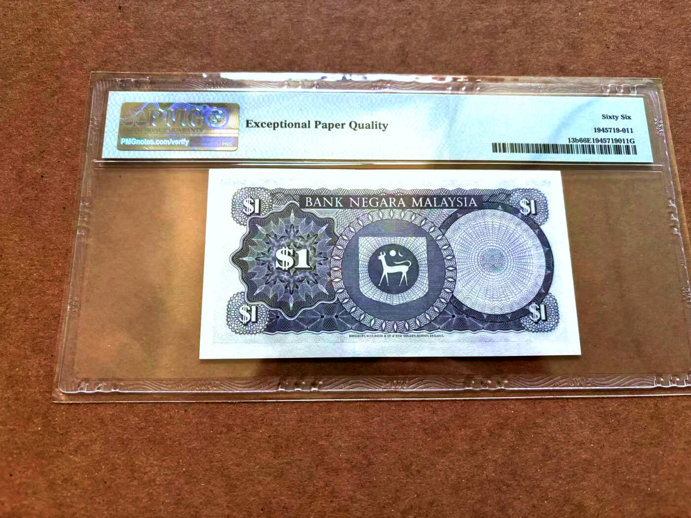 【Blue Auction】✨世界纸币精拍第502期【精】 马来西亚 1981-83年1林吉特 PMG66EPQ
