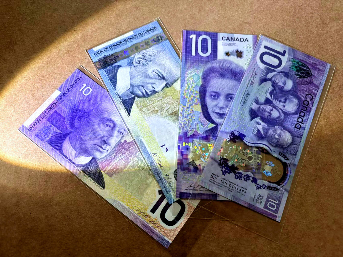 【Blue Auction】✨世界纸币精拍第502期【精】 【一组4张含无47】加拿大5-10元 全新UNC