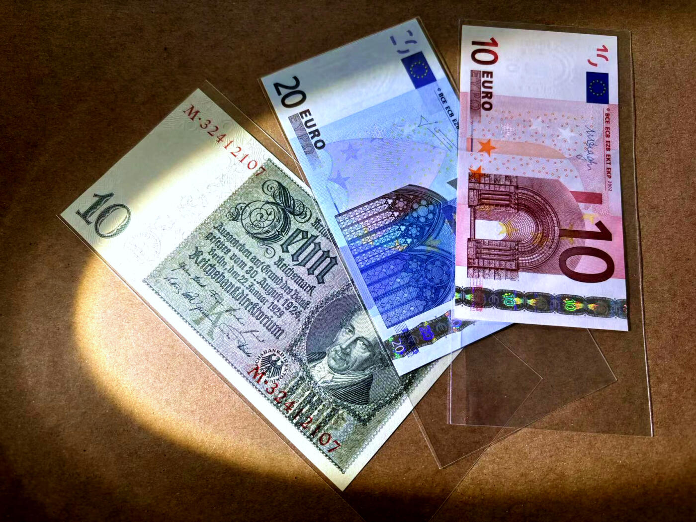 【Blue Auction】✨世界纸币精拍第502期【精】 【一组3张】欧盟 10-20欧元&德国早期10马克 全新UNC