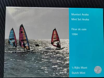 道一币馆币章第七十八场 - 原包装 荷属安的列斯1994年套币6枚+铜章 脱胶