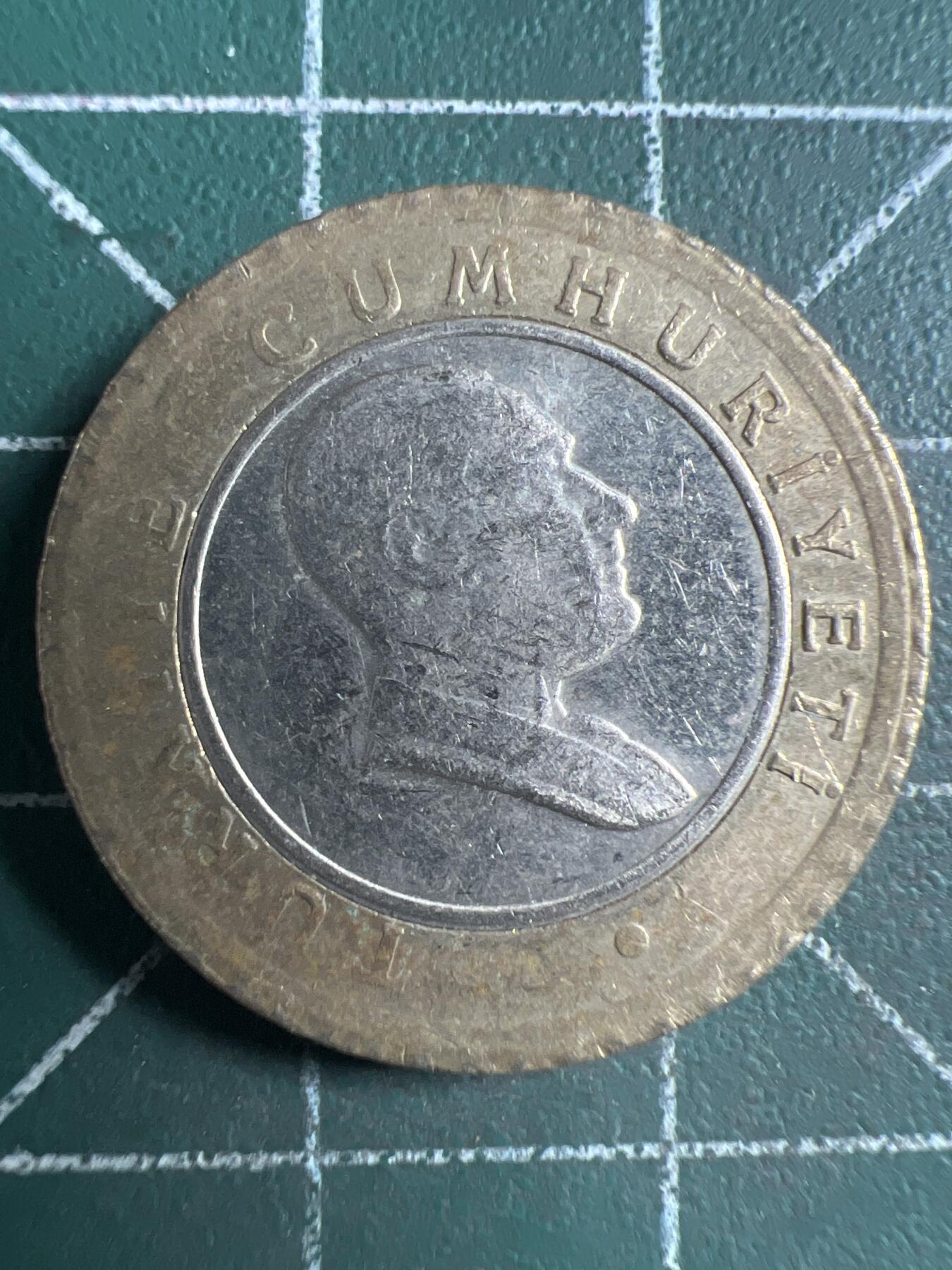 第651期 硬币专场 （无押金，捡漏，全场50包邮，偏远地区除外，接收代拍业务，本店十天发一次货） 土耳其50库鲁 双色币