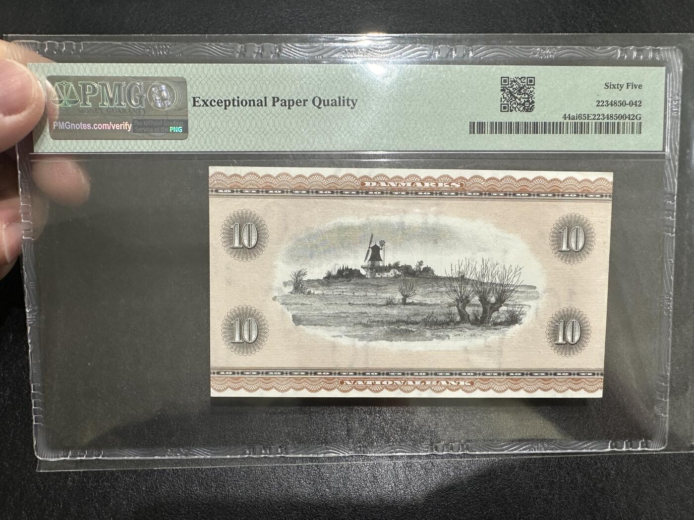 《外钞收藏家》第三百九十期 1974年丹麦10克朗 PMG65