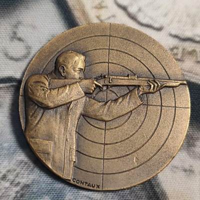 欧洲章牌艺术 周五九点 法国射击节铜章