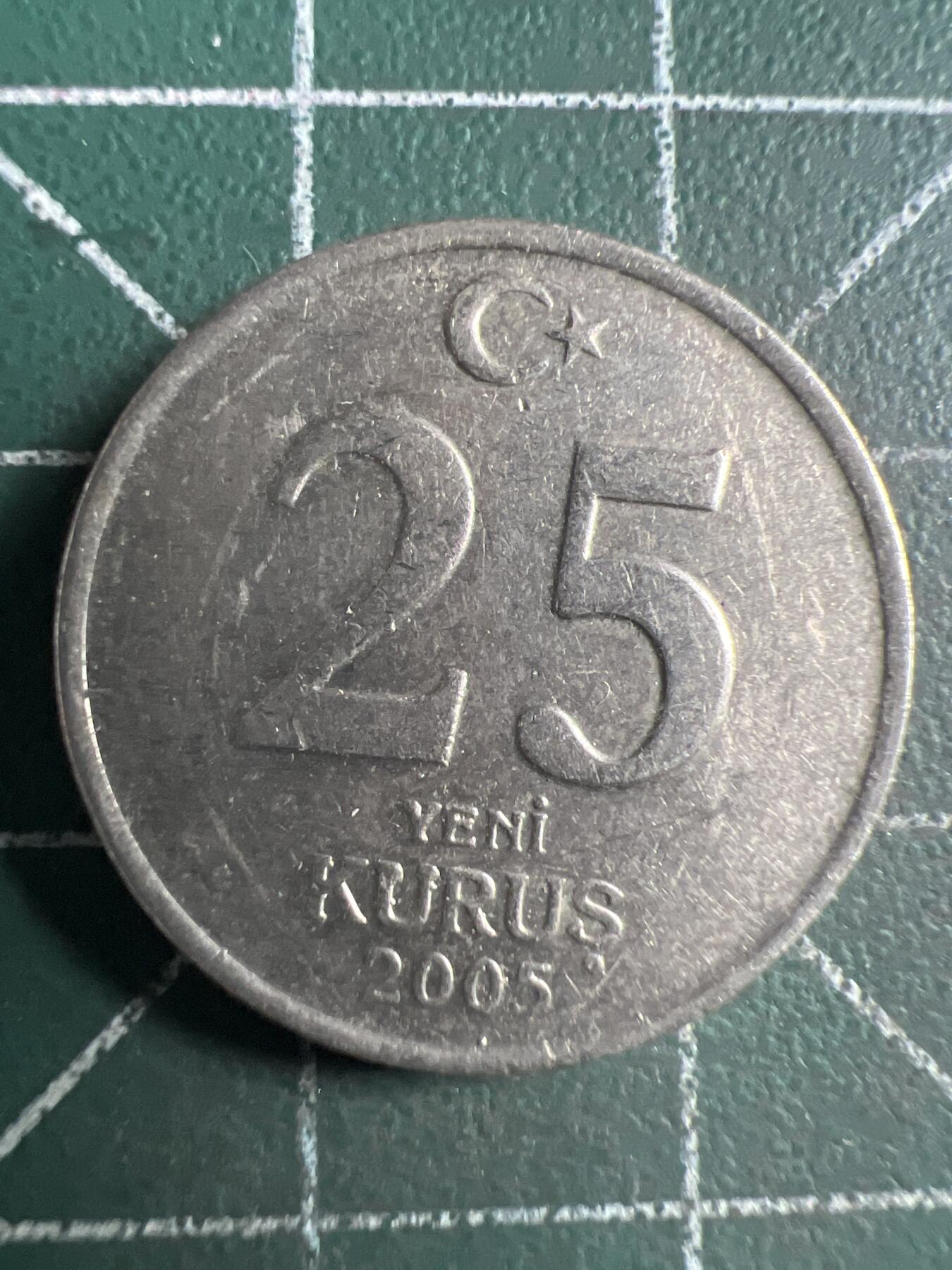第651期 硬币专场 （无押金，捡漏，全场50包邮，偏远地区除外，接收代拍业务，本店十天发一次货） 土耳其25库鲁
