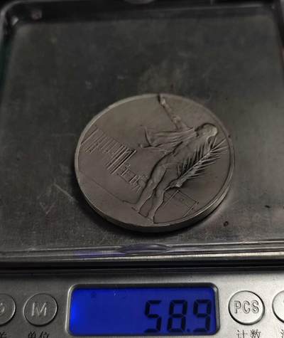 欧洲章牌艺术 周五九点 法国体育镀银铜章