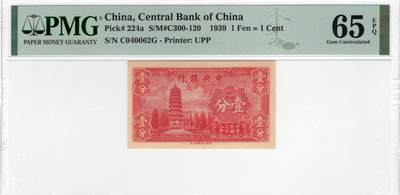 历代钱币 - 中央银行1分