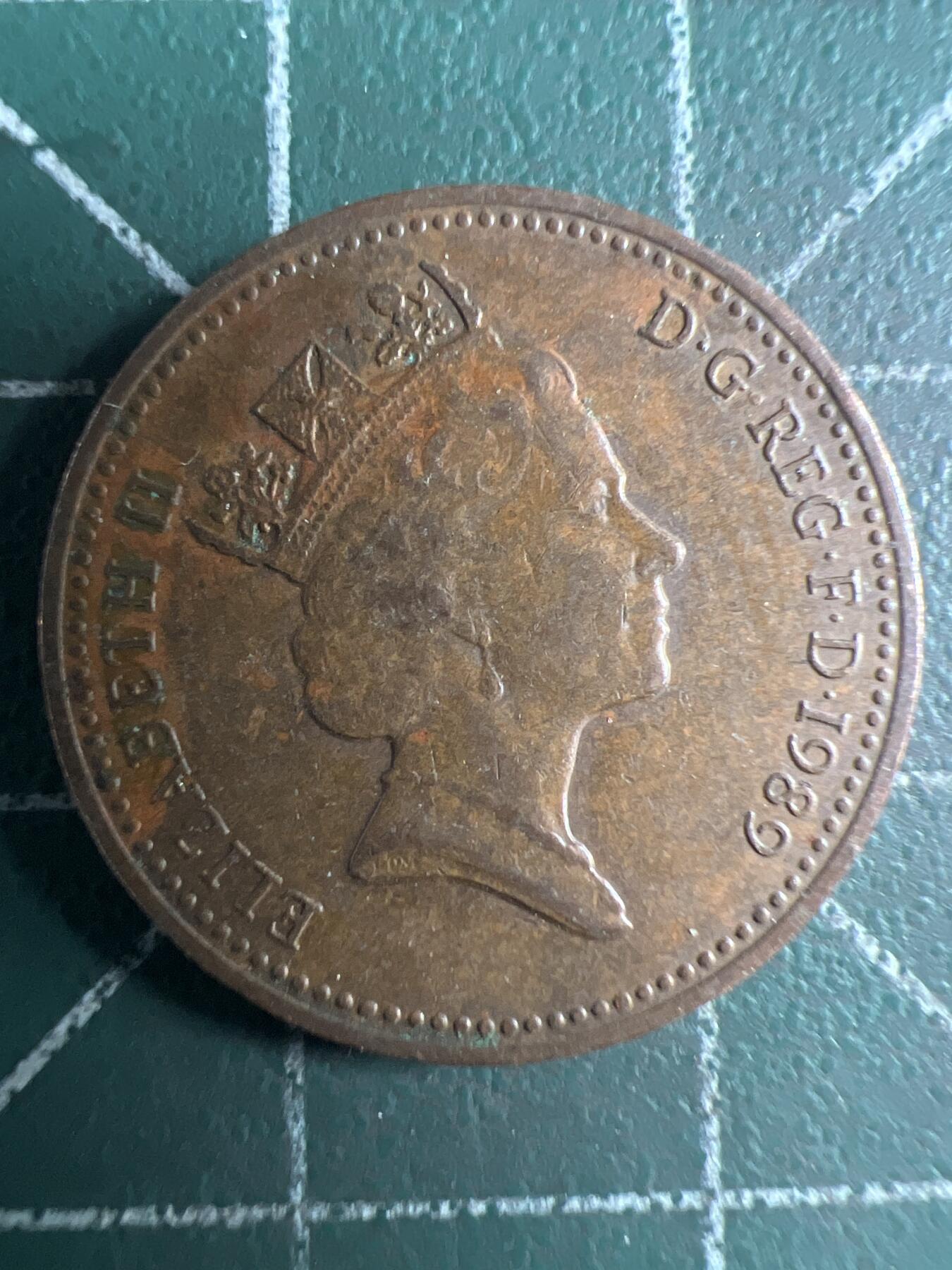 第650期 硬币专场 （无押金，捡漏，全场50包邮，偏远地区除外，接收代拍业务，本店十天发一次货） 英国1便士 高冠