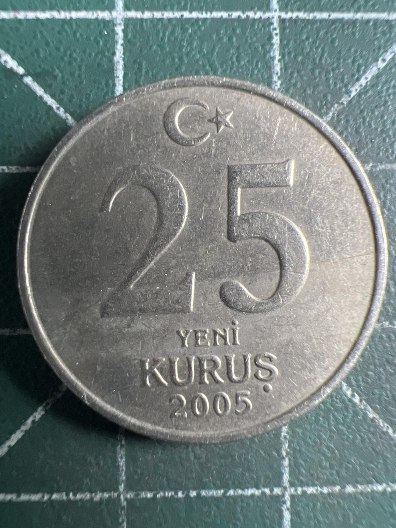 第650期 硬币专场 （无押金，捡漏，全场50包邮，偏远地区除外，接收代拍业务，本店十天发一次货） 土耳其25库鲁