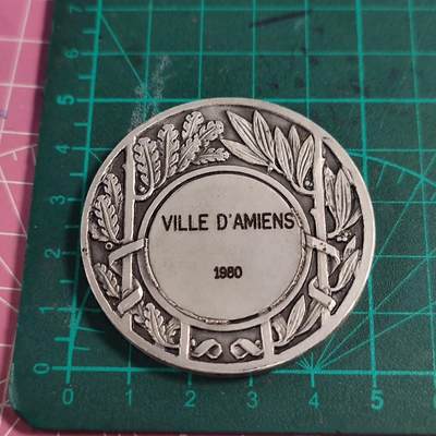 欧洲章牌艺术 周五九点 法国体育镀银铜章