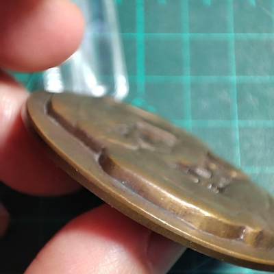 欧洲章牌艺术 周五九点 法国装饰艺术铜章1969