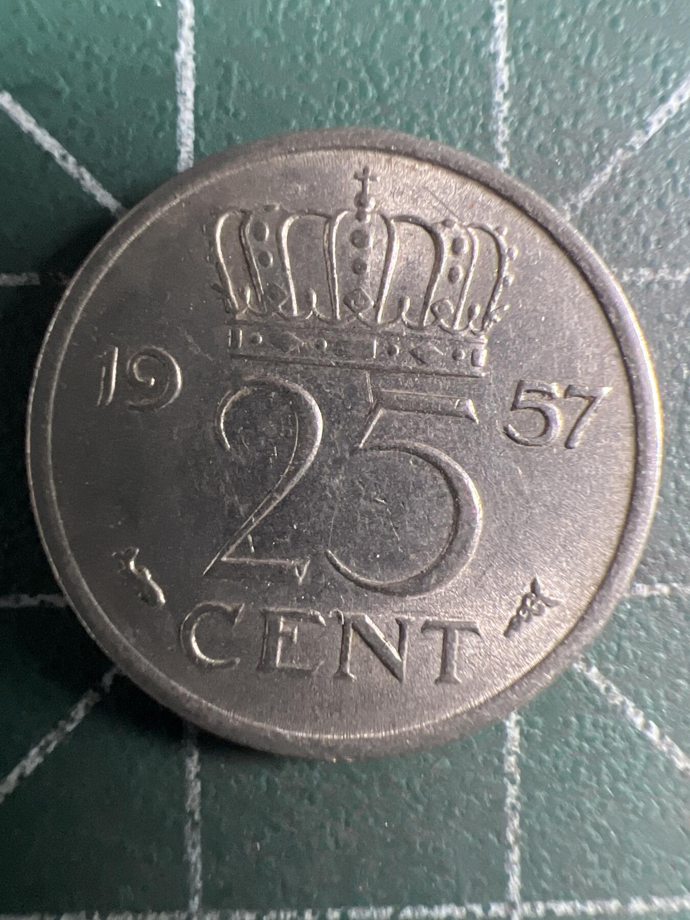 第669期 硬币专场 （无押金，捡漏，全场50包邮，偏远地区除外，接收代拍业务，本店十天发一次货） 荷兰25分