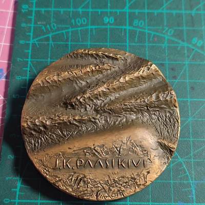 欧洲章牌艺术 周五九点 芬兰1967年总统帕西基维记念大铜章