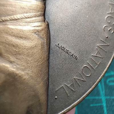 欧洲章牌艺术 周五九点 1914比利时红衣主教铜章65MM