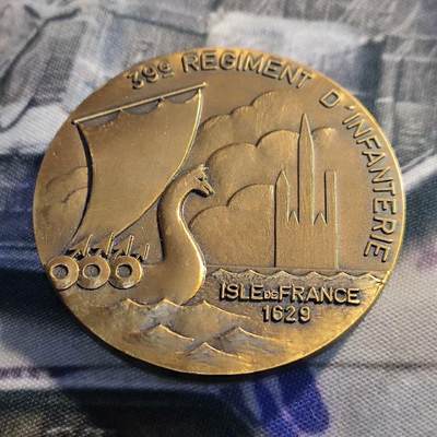 欧洲章牌艺术 周五九点 法国军事纪念铜章