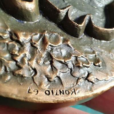 欧洲章牌艺术 周五九点 芬兰1967年总统帕西基维记念大铜章