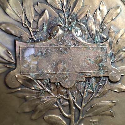 欧洲章牌艺术 周五九点 法国玛丽安娜铜章 边小磕碰，背有些胶残留物