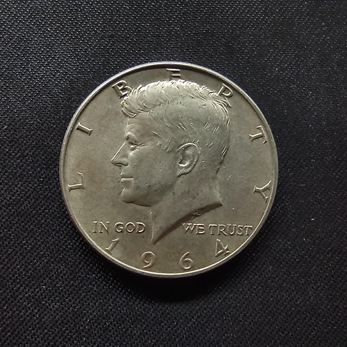 邮泉阁限时拍卖第十二场 各国硬币专场 美国1964年½美元0.900银币12.5克