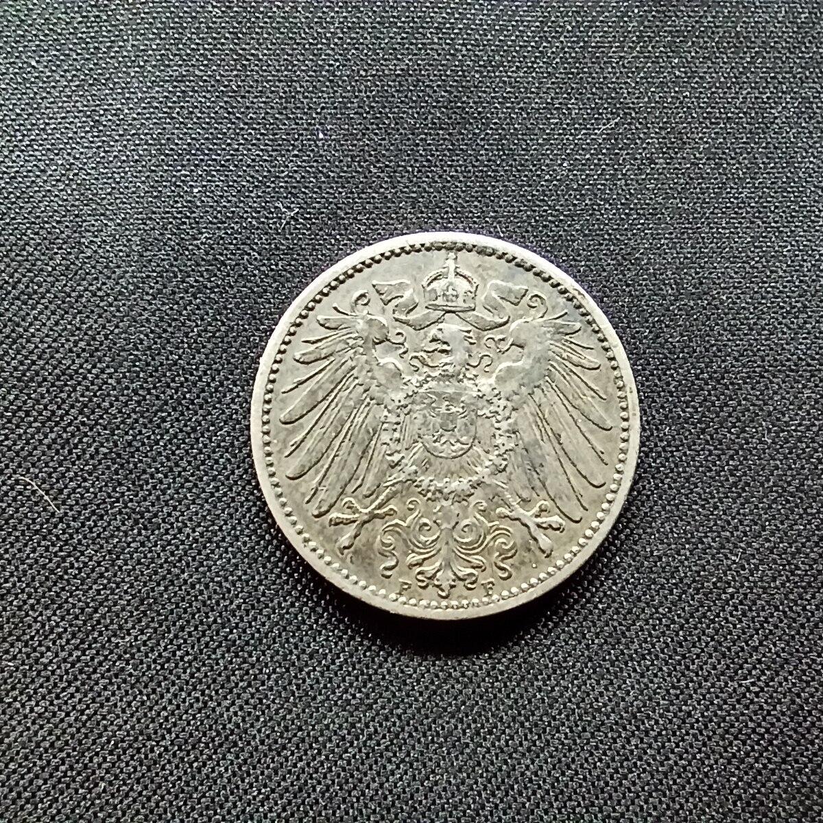 邮泉阁限时拍卖第十二场 各国硬币专场 德意志帝国1906年1马克F版0.900银币5.55克