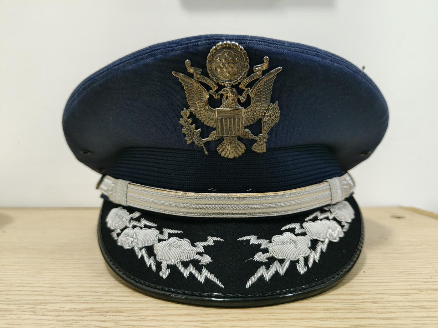 全场0元起拍 第173期 咸鱼国勋章拍卖专场 7月14日（周日）下午6：00开始 美国空军将官大檐帽 58CM