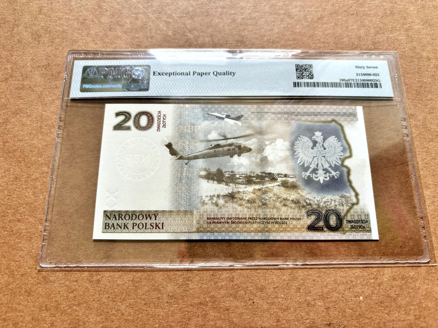 【Blue Auction】✨世界纸币精拍第503期【精】 【无47】波兰 2022年20兹罗提 PMG67EPQ 高分
