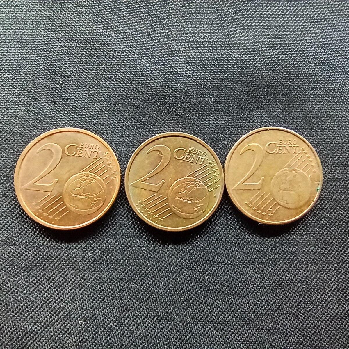 邮泉阁限时拍卖第十二场 各国硬币专场 2欧分3个国家