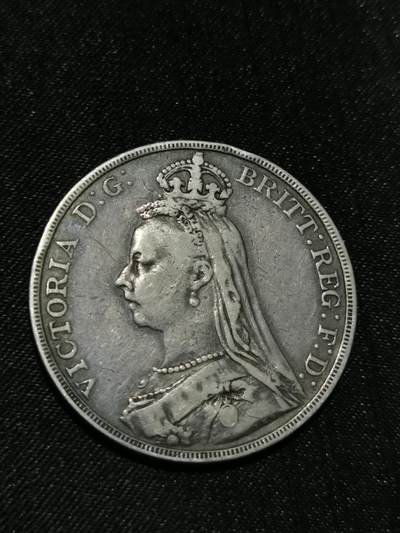 臻藏泉阁国内外钱币 - 英国维多利亚马剑银币