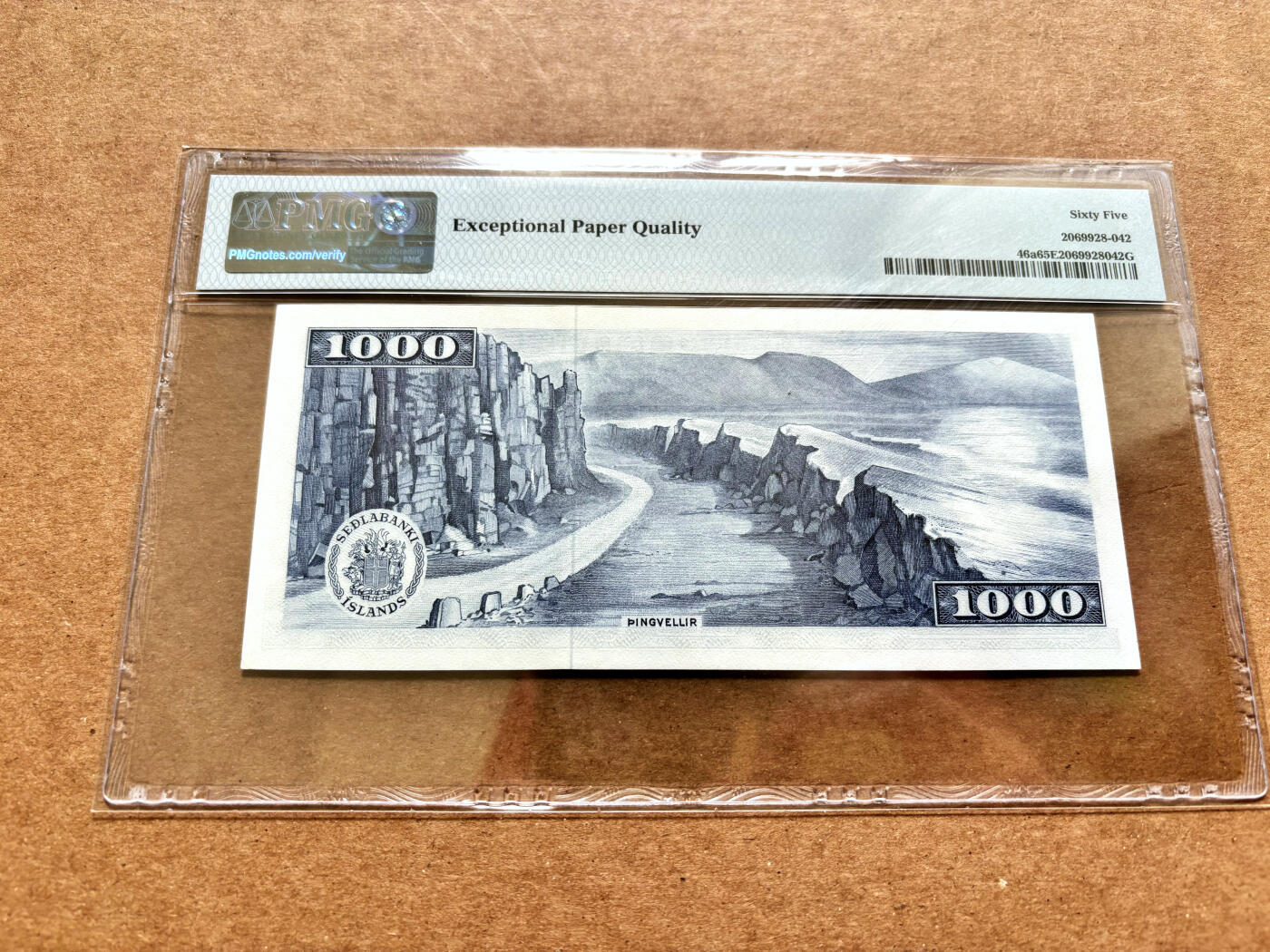 【Blue Auction】✨世界纸币精拍第503期【精】 【无47】冰岛 1961年1000克朗 BWC出品 PMG65EPQ 