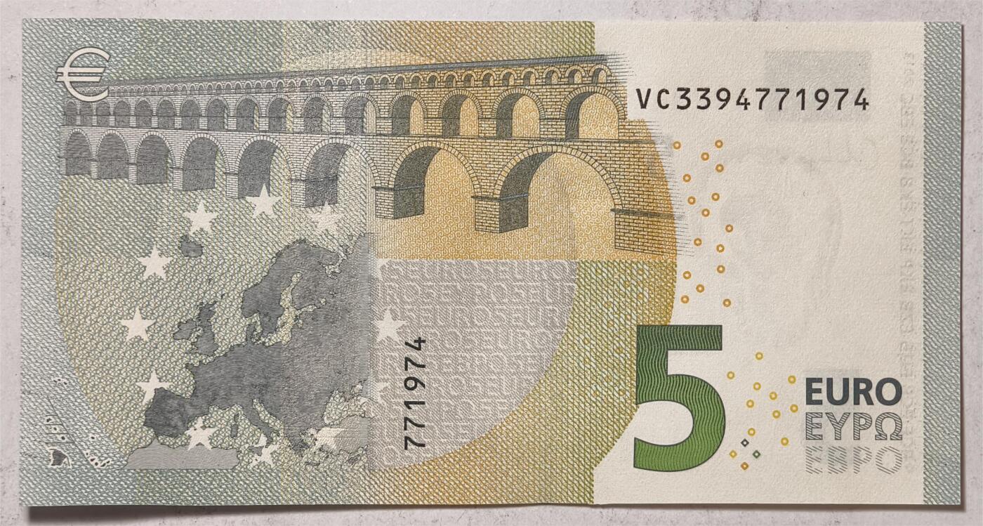 紫瑗钱币——第381期拍卖——纸币场 欧元 西班牙 2013年 加尔桥 5欧元 UNC