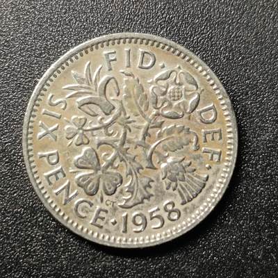 ↓君缘收藏150期☞钱币邮品↓无佣金、可寄存、满10元包邮  - 英国🇬🇧幸运六便士