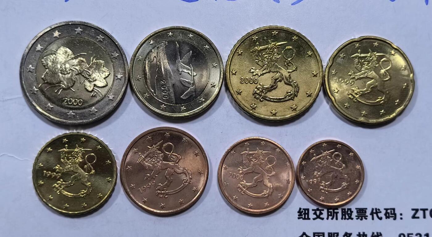 北京马甸外国币专卖微拍第123期，外国非贵金属纪念币，流通币专场，陆续上新，欢迎关注 好品相芬兰欧元
