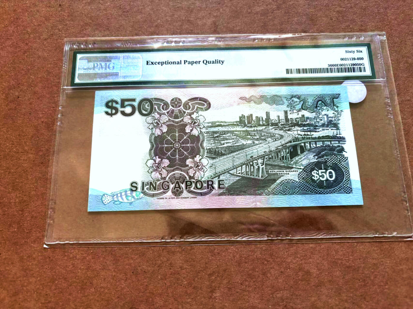 【Blue Auction】✨世界纸币精拍第503期【精】 【无47】新加坡 1997年50元 PMG66EPQ 