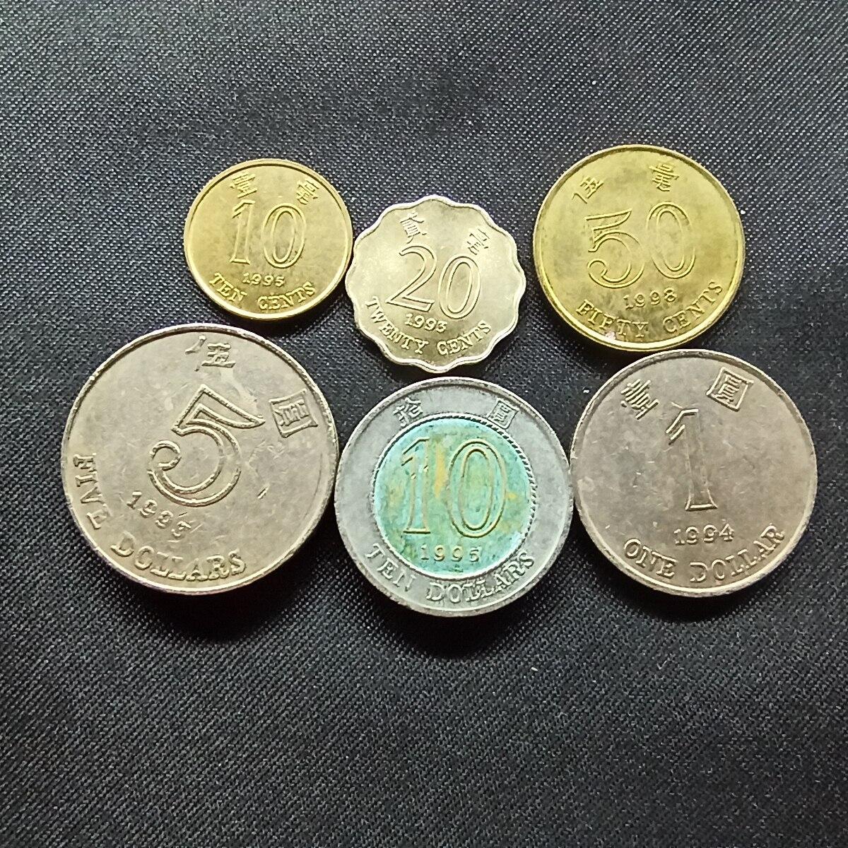 邮泉阁限时拍卖第十二场 各国硬币专场 中国香港6枚