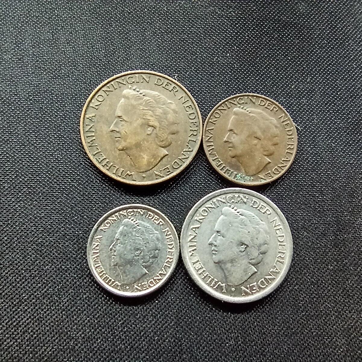 邮泉阁限时拍卖第十二场 各国硬币专场 荷兰1948年4枚