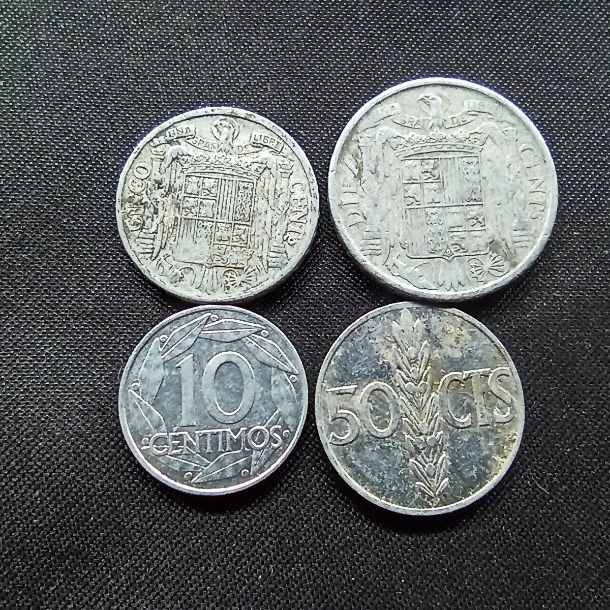 邮泉阁限时拍卖第十二场 各国硬币专场 西班牙铝币4枚