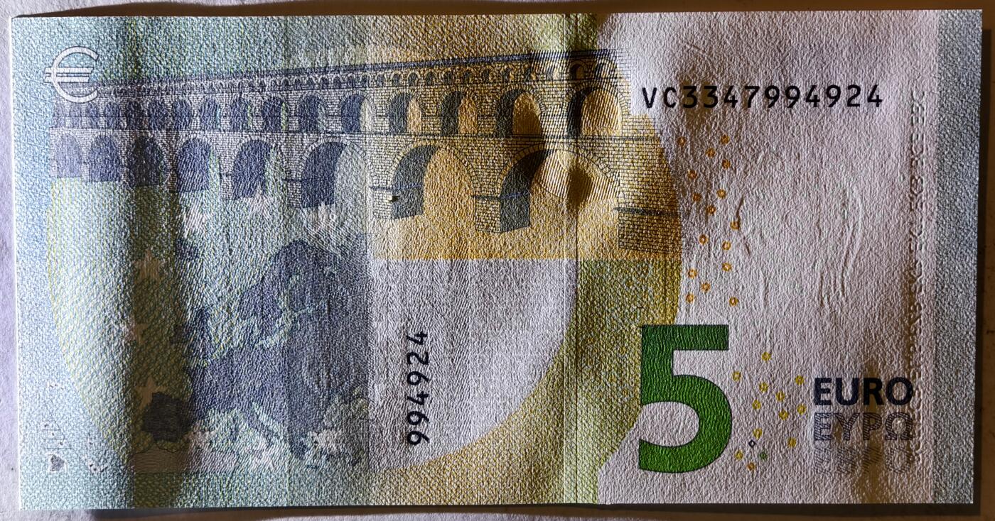 紫瑗钱币——第397期拍卖——纸币场 欧元 西班牙 2013年 加尔桥 5欧元 UNC