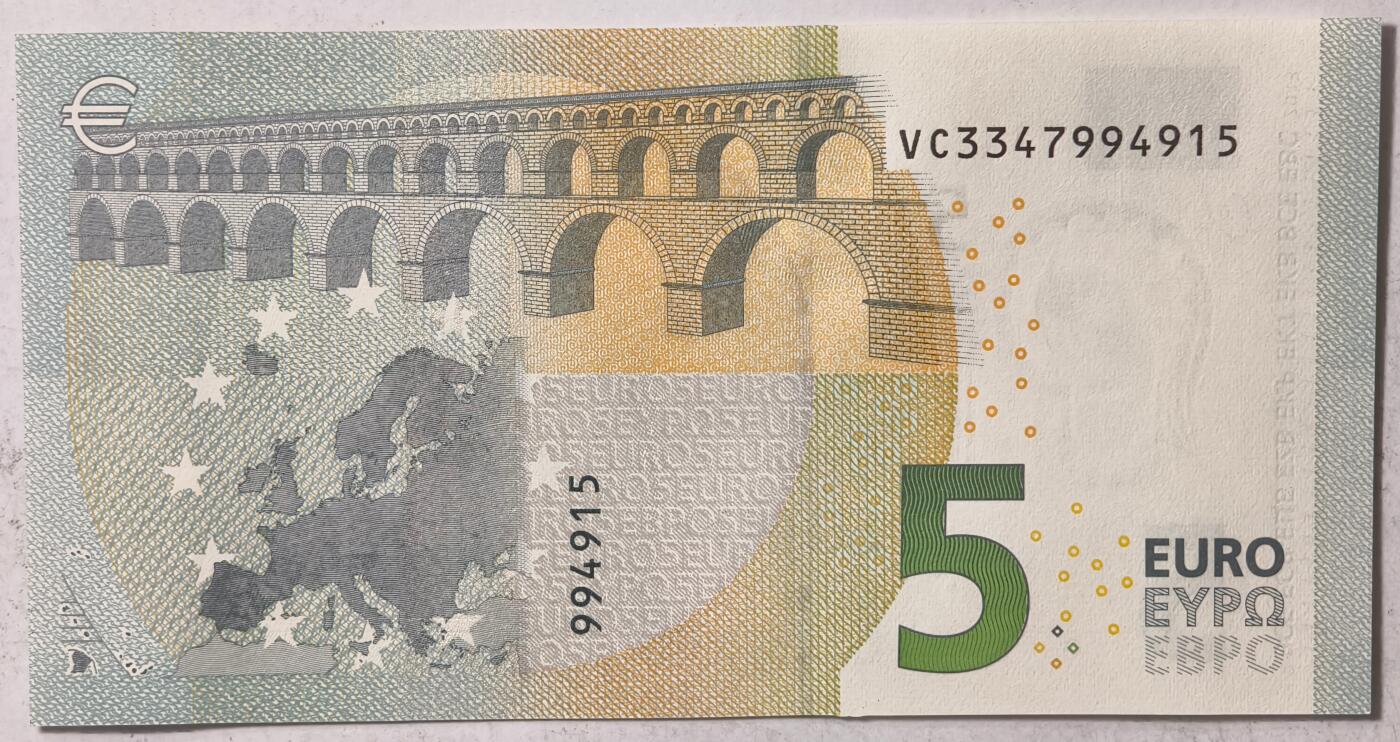 紫瑗钱币——第397期拍卖——纸币场 欧元 西班牙 2013年 加尔桥 5欧元 UNC