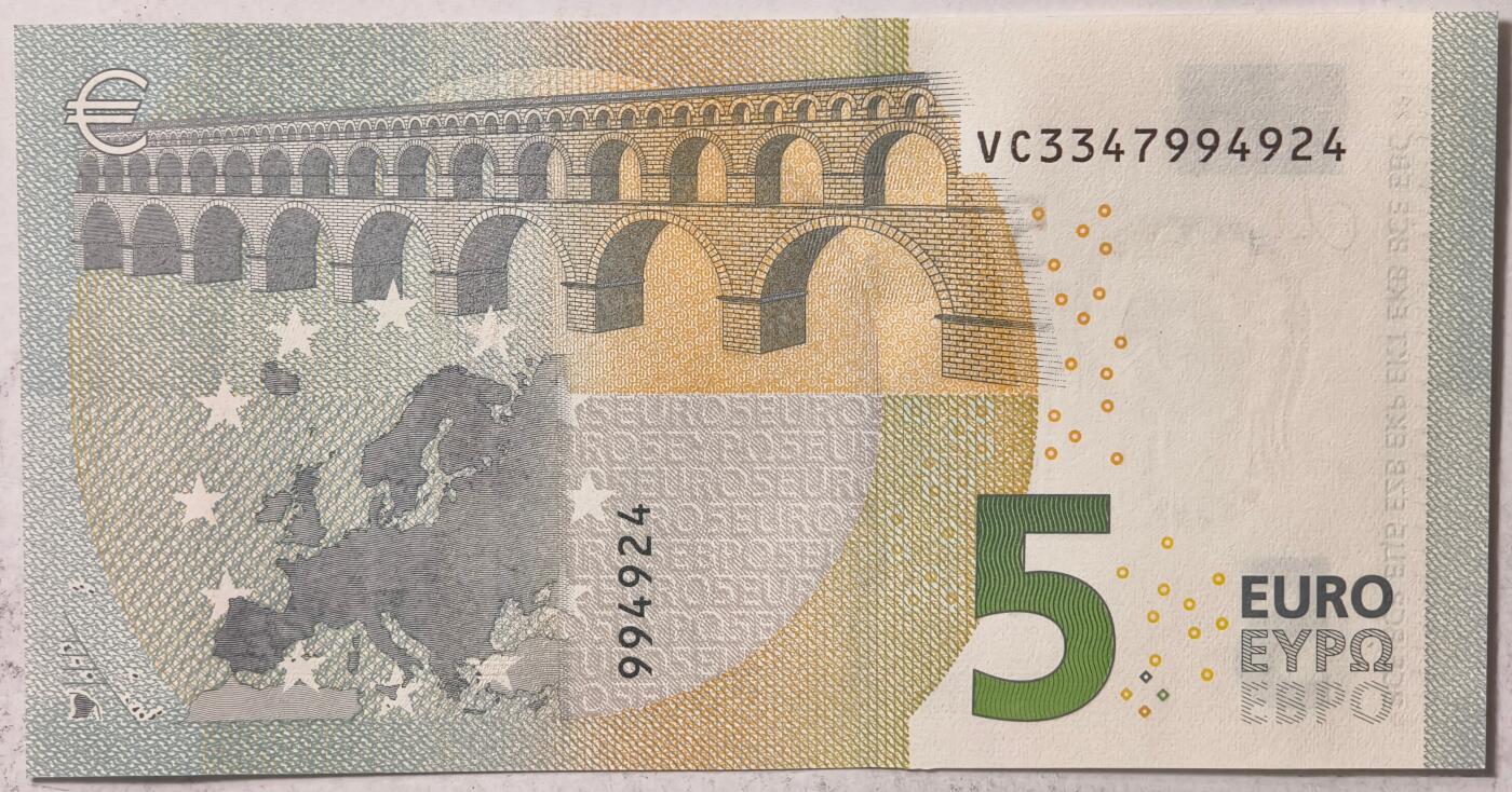 紫瑗钱币——第397期拍卖——纸币场 欧元 西班牙 2013年 加尔桥 5欧元 UNC