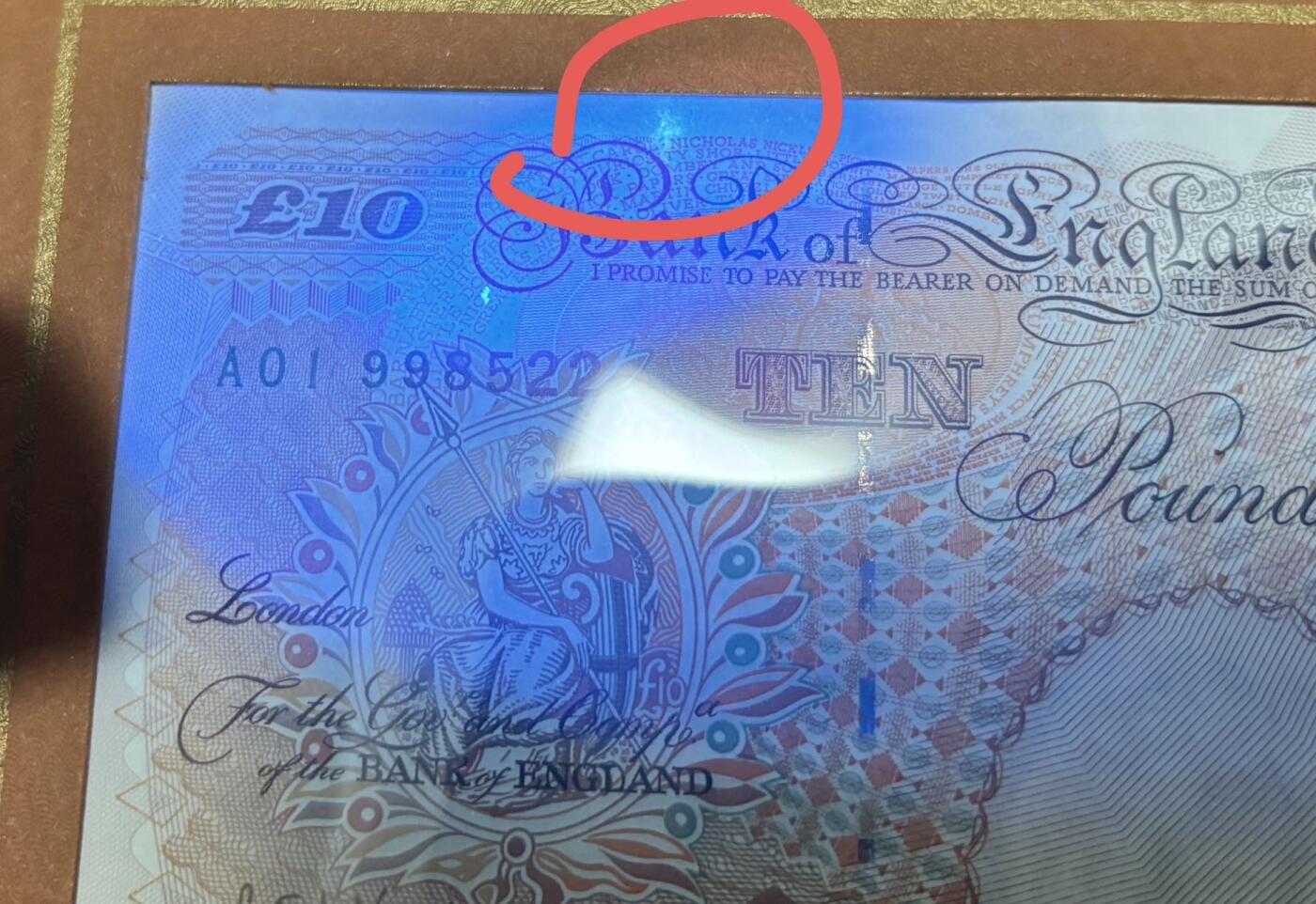 【Blue Auction】✨世界纸币精拍第503期【精】 【原装带册 全同号无47】英国 D序列-E序列10镑 原装品相（轻微瑕疵）含A01首发冠
